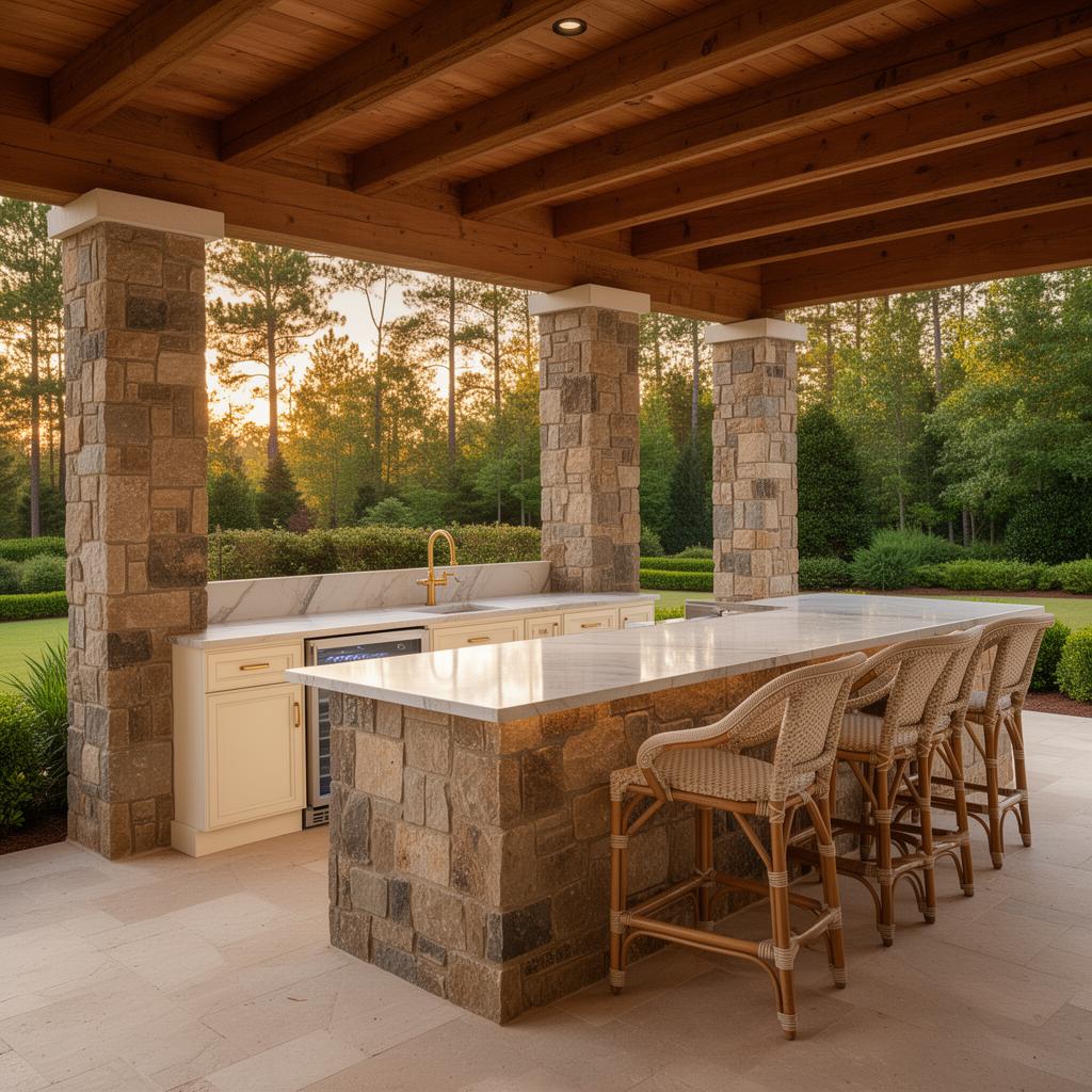 Outdoor Kitchen Builder Charlotte NC | Peters Homes