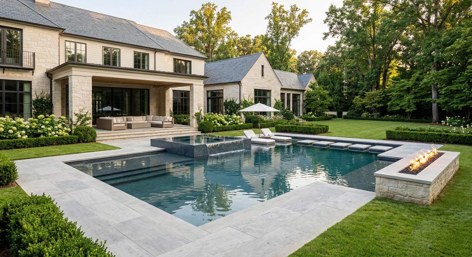 Dream Pool Layout Dream Pool Design Charlotte | Peters Homes
