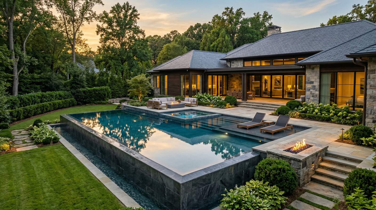 Dream Pool Layout Dream Pool Design Charlotte | Peters Homes