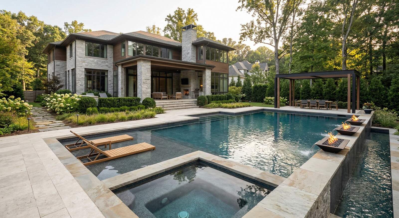 Dream Pool Layout Dream Pool Design Charlotte | Peters Homes